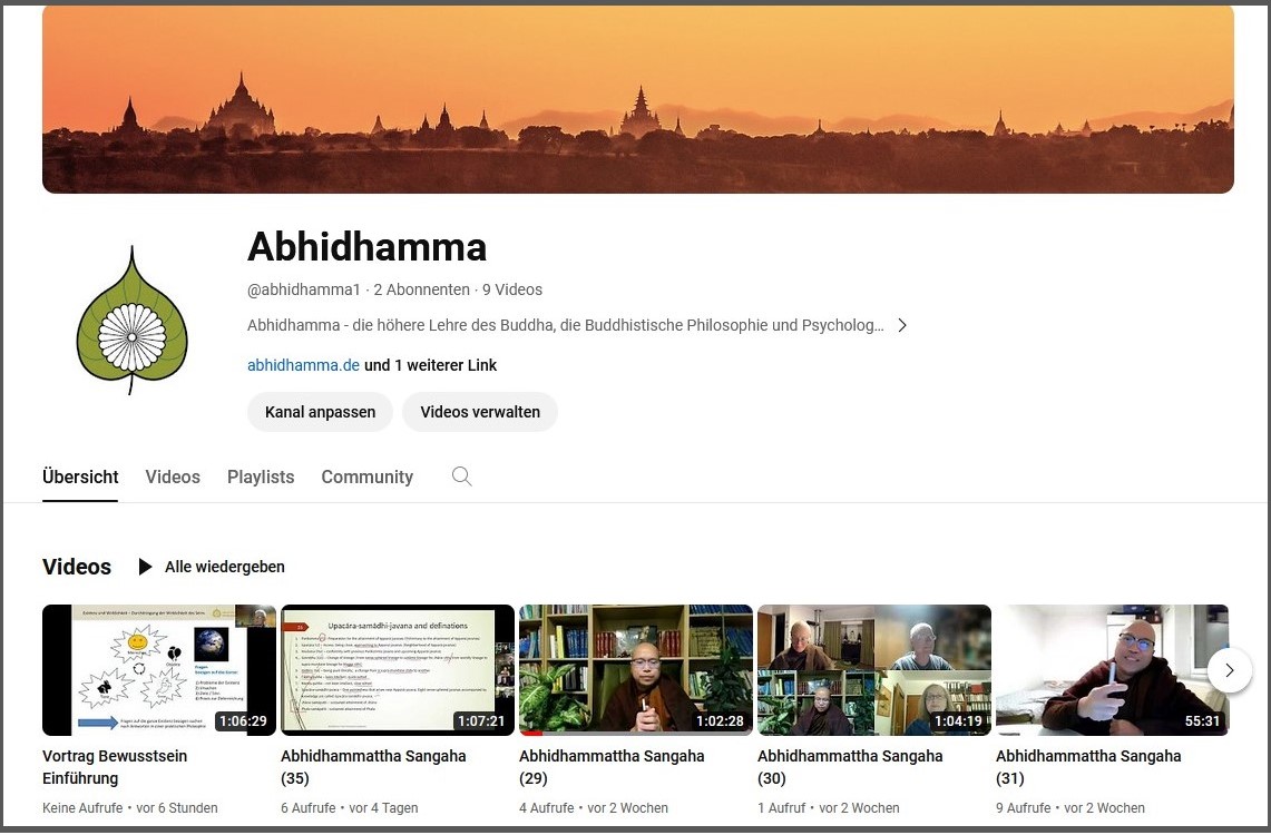 Youtube abhidhamma